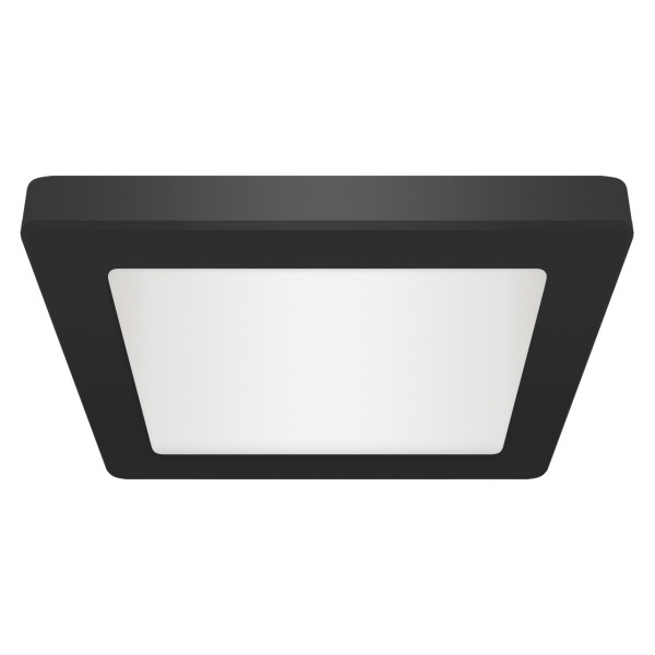 Plafon OLGA kwadratowy czarno-biały LED 1x24W 29,2cm 2320lm IP20 Struhm 871205