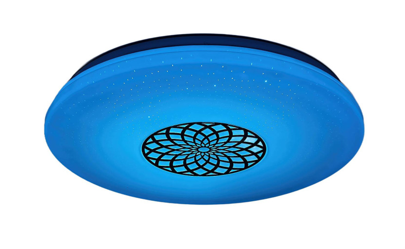 Plafon Ophelia z pilotem okrągły srebrny LED 1x24W 39,5cm IP20 Rabalux 871215