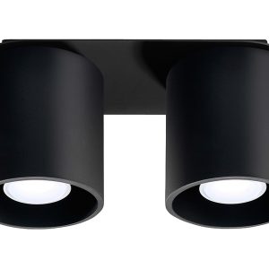 Plafon Orbis 2-punktowy aluminiowy czarny 32465 Plafon Orbis 2-punktowy aluminiowy czarny 32465