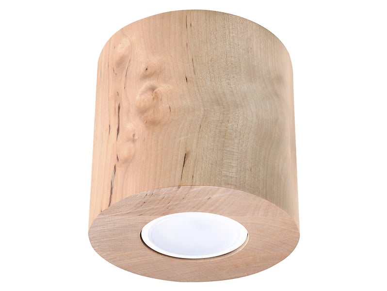 Plafon Orbis drewniany 10 cm brązowy 23693