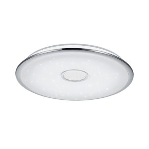 Plafon OSAKA okrągły srebrno-biały LED 1x100W 65cm 9800lm IP20 Trio 817908 Plafon OSAKA okrągły srebrno-biały LED 1x100W 65cm 9800lm IP20 Trio 817908