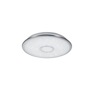 Plafon OSAKA okrągły srebrno-biały LED 1x30W 42cm 3100lm IP20 Trio 817948 Plafon OSAKA okrągły srebrno-biały LED 1x30W 42cm 3100lm IP20 Trio 817948