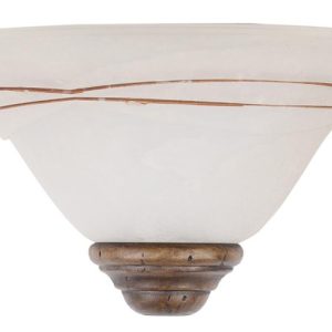 Plafon patyna-biały niestandardowy 30cm ALTEA 1xE27x40W IP20 Candellux 881375