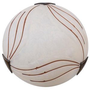 Plafon patyna-biały okrągły 30cm AGA 1xE27x40W IP20 Candellux 881216