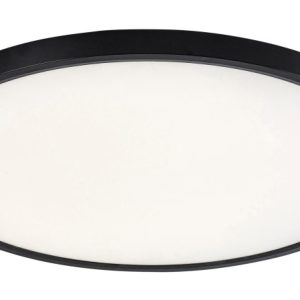 Plafon PAULOS okrągły czarno-biały LED 1x48W 50cm 3000lm IP20 Rabalux 873984
