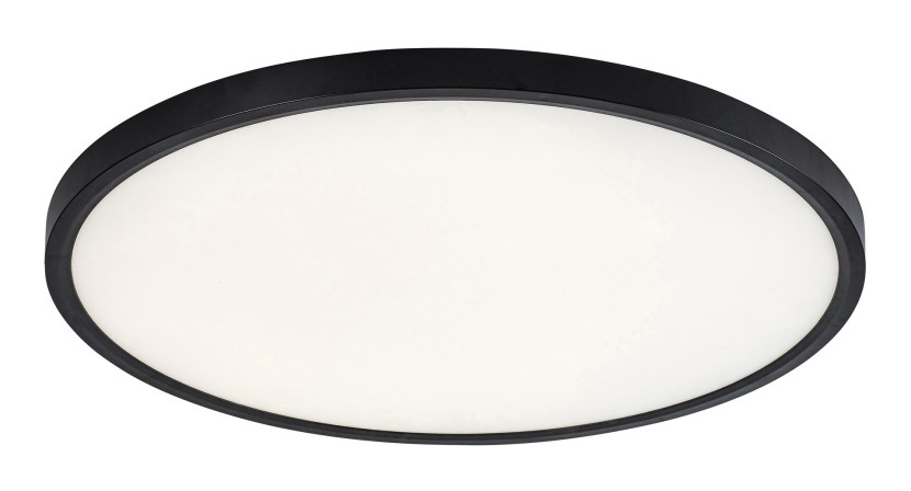 Plafon PAULOS okrągły czarno-biały LED 1x48W 50cm 3000lm IP20 Rabalux 873984