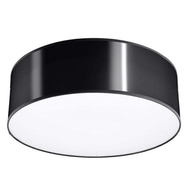Plafon PIAZZA czarny 1xE27x15W wym:11x25x25cm IP20 Pure Lume 1018458