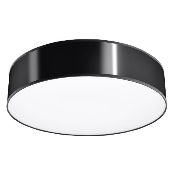Plafon PIAZZA czarny 3xE27x15W wym:12x45x45cm IP20 Pure Lume 1018444