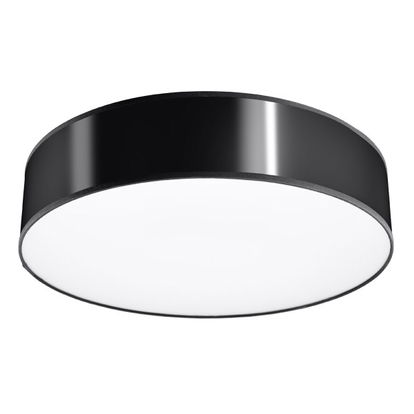 Plafon PIAZZA czarny 4xE27x15W wym:11x55x55cm IP20 Pure Lume 1018382