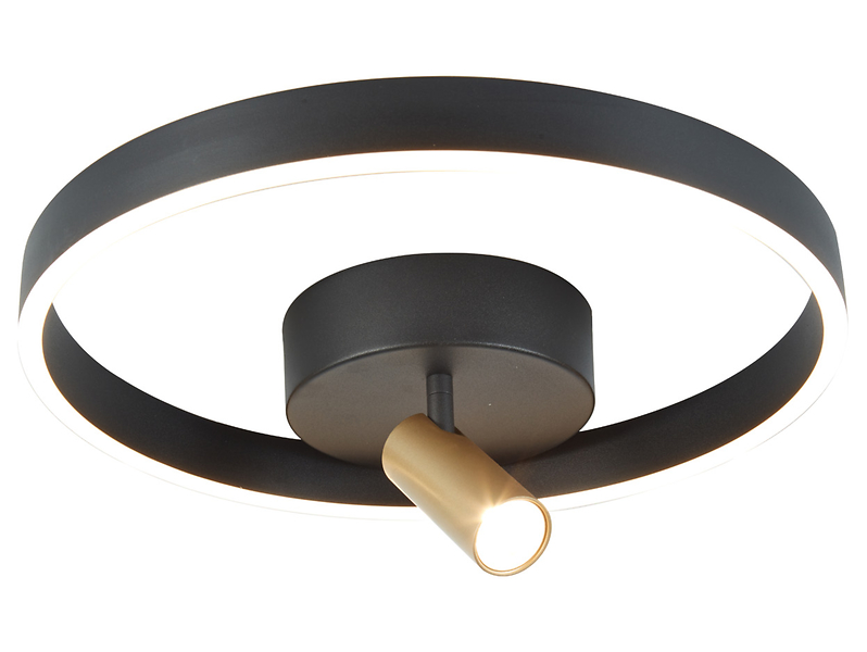 Plafon Pignano LED ze ściemniaczem czarny 594816
