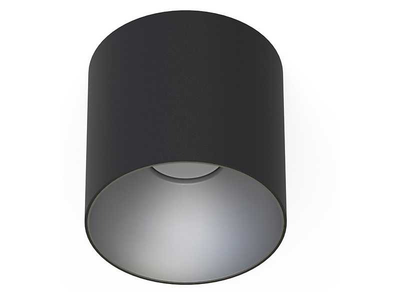Plafon Point Tone stalowy czarno-srebrny 147898
