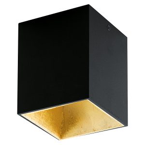 Plafon Polasso LED aluminiowy czarno-złoty 14887 Plafon Polasso LED aluminiowy czarno-złoty 14887