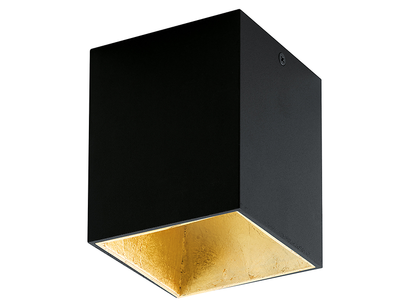 Plafon Polasso LED aluminiowy czarno-złoty 14887
