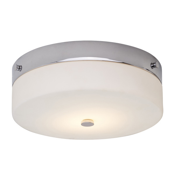 Plafon polerowane złoto-biały okrągły 23,5cm Tamar 1xGX53x10W IP44 Elstead 879587
