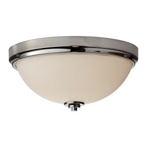 Plafon polerowany chrom-biały okrągły 33,5cm Malibu 2xE27x60W IP44 Feiss 881103 Plafon polerowany chrom-biały okrągły 33,5cm Malibu 2xE27x60W IP44 Feiss 881103