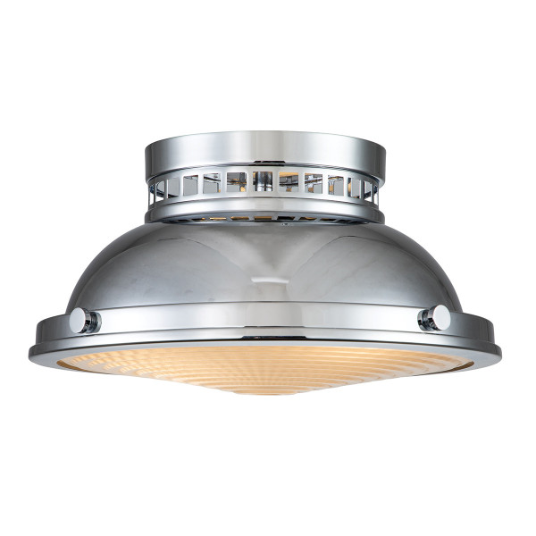 Plafon polerowany chrom okrągły 32,4cm Amelia 2xE27x40W IP20 Hinkley 881338