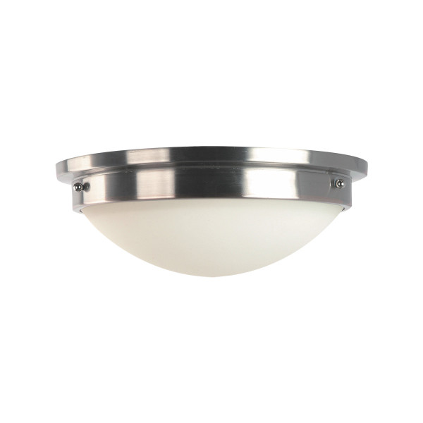 Plafon polerowany nikiel-biały okrągły 31,8cm Gravity 2xE27x40W IP20 Feiss 881189