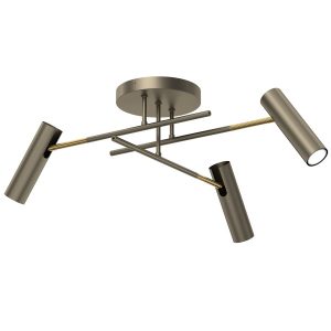 Plafon Prosty Axion Titanium Gold/Gold 3Xgu10 768702 Plafon Prosty Axion Titanium Gold/Gold 3Xgu10 768702