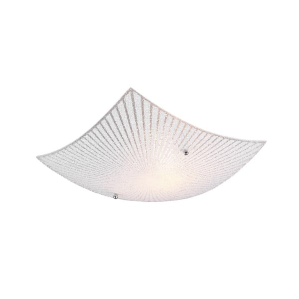 Plafon przezroczysto-biały kwadratowy 30cm ELISA 1xE27x40W IP20 Trio 881373