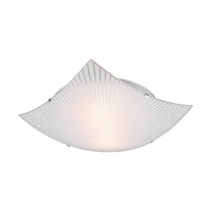 Plafon przezroczysto-biały kwadratowy 40cm ELISA 2xE27x40W IP20 Trio 881173 Plafon przezroczysto-biały kwadratowy 40cm ELISA 2xE27x40W IP20 Trio 881173