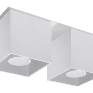 Plafon Quad 2-punktowy aluminiowy biały 32441 Plafon Quad 2-punktowy aluminiowy biały 32441