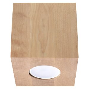 Plafon Quad drewniany 10 cm brązowy 23762 Plafon Quad drewniany 10 cm brązowy 23762