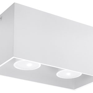 Plafon Quad Maxi 2-punktowy aluminiowy biały 31531 Plafon Quad Maxi 2-punktowy aluminiowy biały 31531