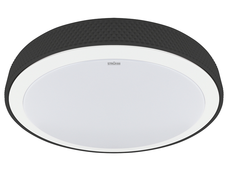 Plafon Ratan LED 39,5 cm ze zmienną barwą światła czarny 659600