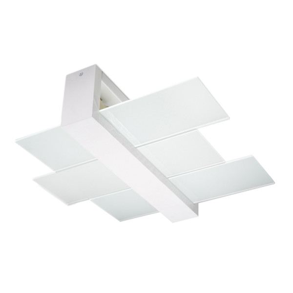 Plafon REBIRD biały 2xE27x15W wym:12x43x43cm IP20 Pure Lume 1018450