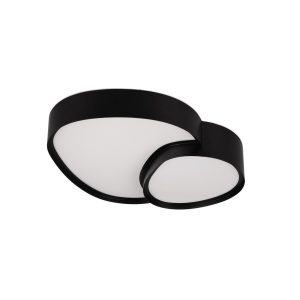 Plafon RISE z pilotem niestandardowy czarny LED 1x21W 43cm 2400lm IP20 Trio 872496 Plafon RISE z pilotem niestandardowy czarny LED 1x21W 43cm 2400lm IP20 Trio 872496
