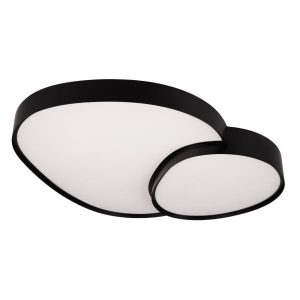 Plafon RISE z pilotem niestandardowy czarny LED 1x51W 77cm 5100lm IP20 Trio 872642 Plafon RISE z pilotem niestandardowy czarny LED 1x51W 77cm 5100lm IP20 Trio 872642