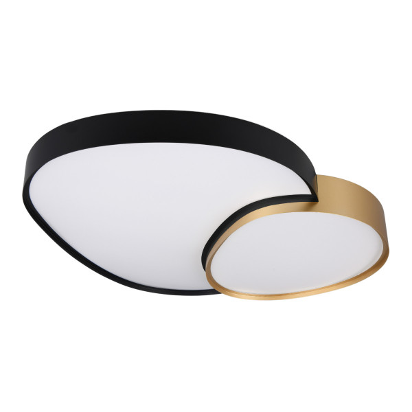 Plafon RISE z pilotem niestandardowy czarny LED 1x51W 77cm 5100lm IP20 Trio 872379