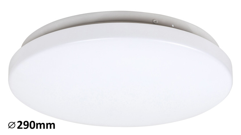 Plafon Rob okrągły biały LED 1x20W 29cm 1400lm IP20 Ciepła biel Rabalux 876848
