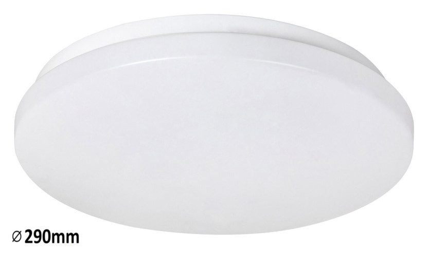 Plafon Rob okrągły biały LED 1x20W 29cm 1400lm IP20 Neutralna biel Rabalux 876820