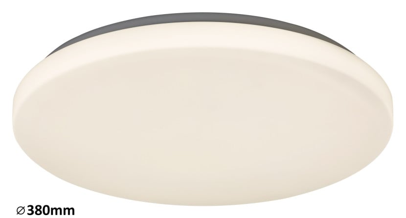Plafon Rob okrągły biały LED 1x32W 38cm 2600lm IP20 Neutralna biel Rabalux 876749
