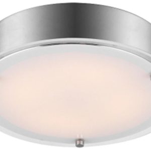 Plafon RONDA okrągły srebrno-biały LED 1x18W 33cm lm IP20 Candellux 878607