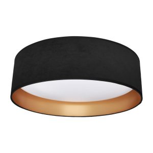 Plafon RONDO okrągły czarno-złoty-biały LED 1x18W 40cm 2200lm IP20 Milagro 876868