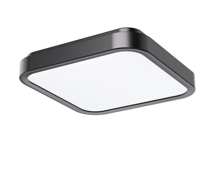 Plafon SAMIRA kwadratowy czarno-biały LED 1x18W 25cm 1400lm IP44 Rabalux 876935