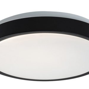 Plafon SAMIRA okrągły czarno-biały LED 1x18W 25cm 1380lm IP44 Rabalux 876852