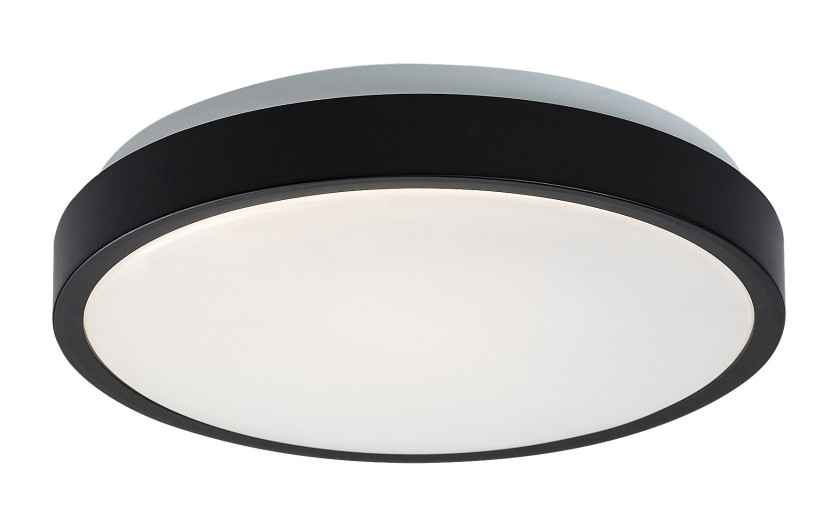 Plafon SAMIRA okrągły czarno-biały LED 1x18W 25cm 1380lm IP44 Rabalux 876852