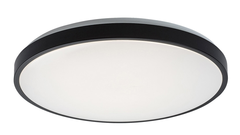 Plafon SAMIRA okrągły czarno-biały LED 1x48W 42cm 3100lm IP44 Rabalux 876890