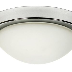 Plafon satyna nikiel-biały okrągły 28cm RODA 1xE27x40W IP20 Candellux 881291
