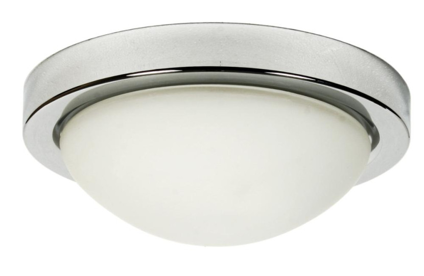 Plafon satyna nikiel-biały okrągły 28cm RODA 1xE27x40W IP20 Candellux 881291
