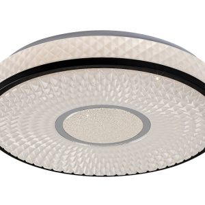 Plafon SEDONA2 okrągły biało-czarny LED 1x24W 39,5cm 1680lm IP20 Rabalux 878464