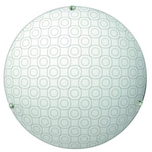 Plafon SESI okrągły chromowany biały LED 1x10W 30cm 660lm IP20 Candellux 873942