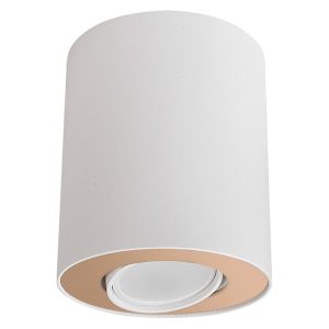 Plafon Set stalowy biało-złoty 147908
