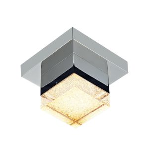 Plafon SETH kwadratowy transparentny LED 1×4.2W 14cm 420lm IP20 Italux 881215