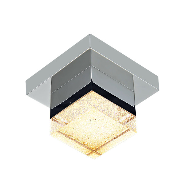 Plafon SETH kwadratowy transparentny LED 1x4.2W 14cm 420lm IP20 Italux 881215