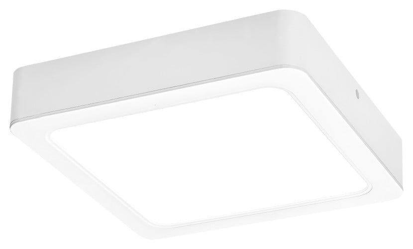 Plafon Shaun2 kwadratowy biały LED 1x24W 22cm 2460lm IP20 Rabalux 876733