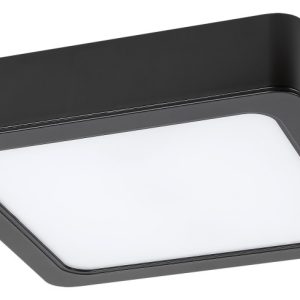 Plafon Shaun2 kwadratowy czarno-biały LED 1x15W 16,5cm 1560lm IP20 Rabalux 876824